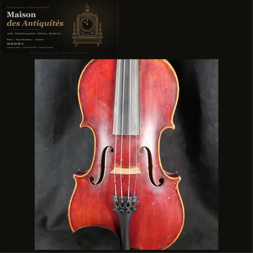 Violon de N E Simoutre fait en 1889- Instrument de musique — Instruments de musique
