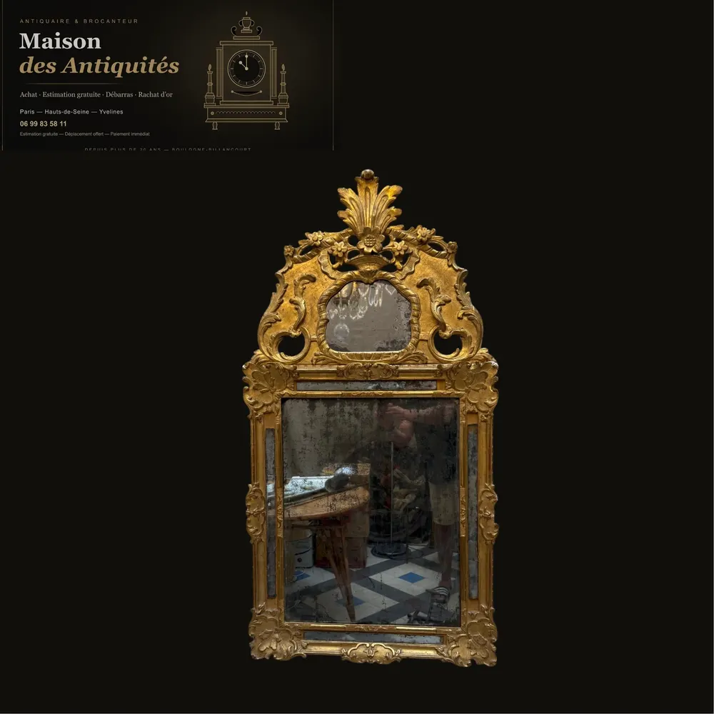 Miroir époque Régence Louis XIV — Miroirs & lustres