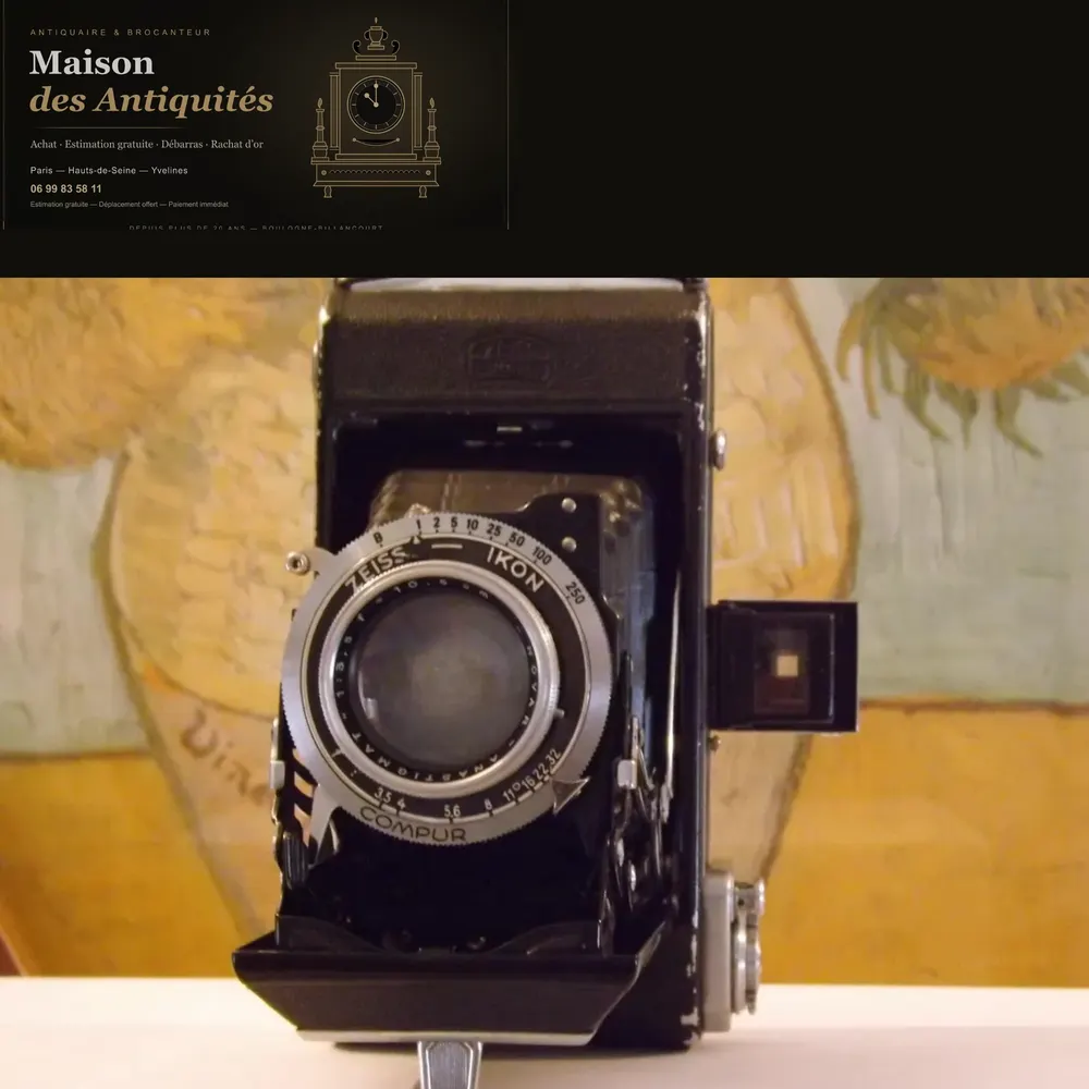 Appareil photo Zeiss Ikon Ikonta 5212 vintage (1935) — Design & vintage XXe