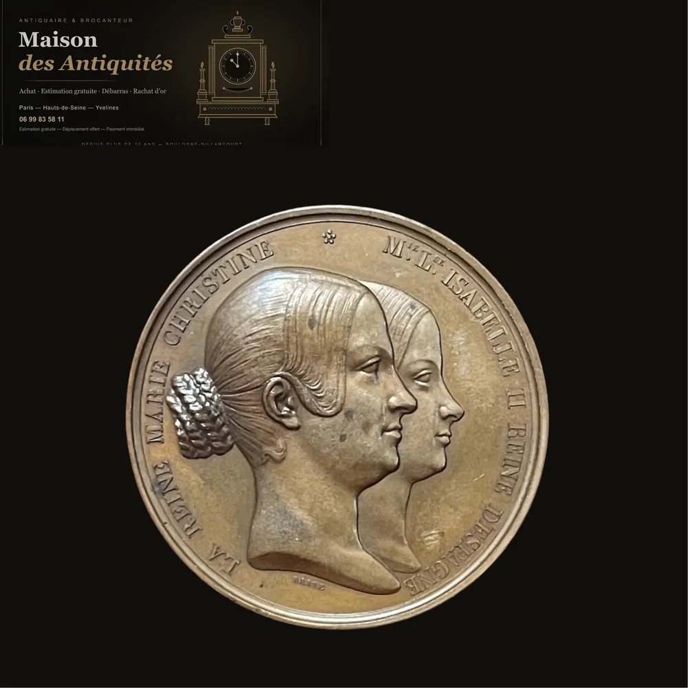 Médaille Monnaie de Paris Visite de la Reine Marie-Christine, 1840 — Monnaies & médailles