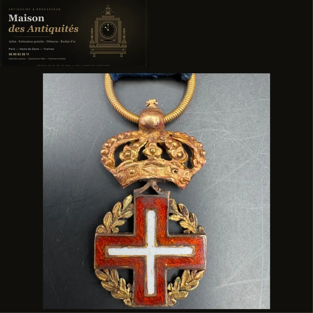 Réduction de la médaille de l'ordre militaire de Savoie 1815 — Monnaies & médailles