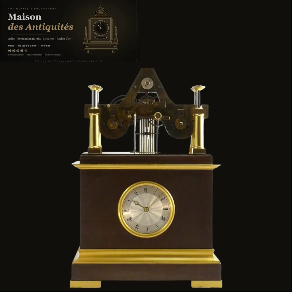 Charles Oudin - pendule squelette — Pendules & horlogerie