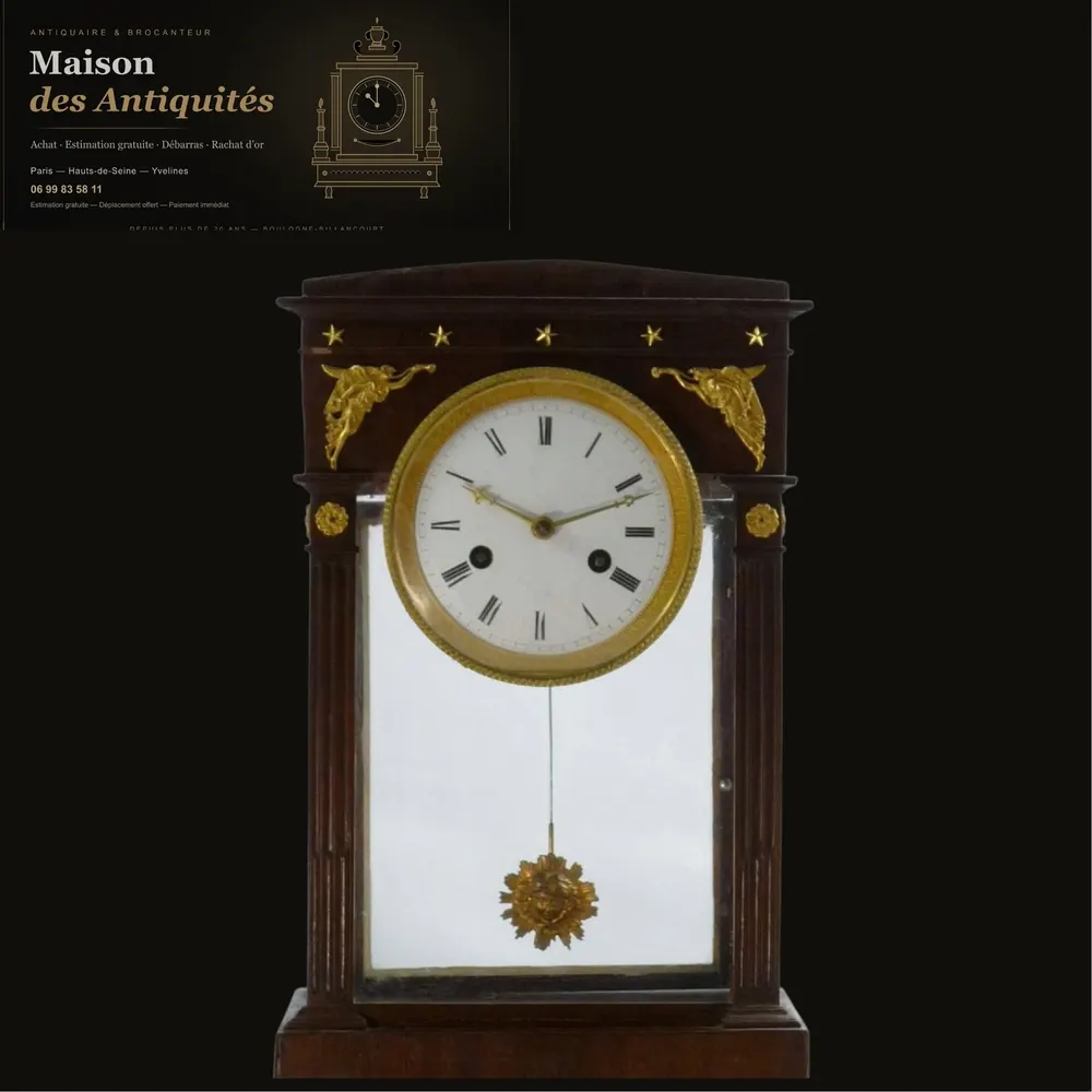 Pendule cage début XIXe — Pendules & horlogerie