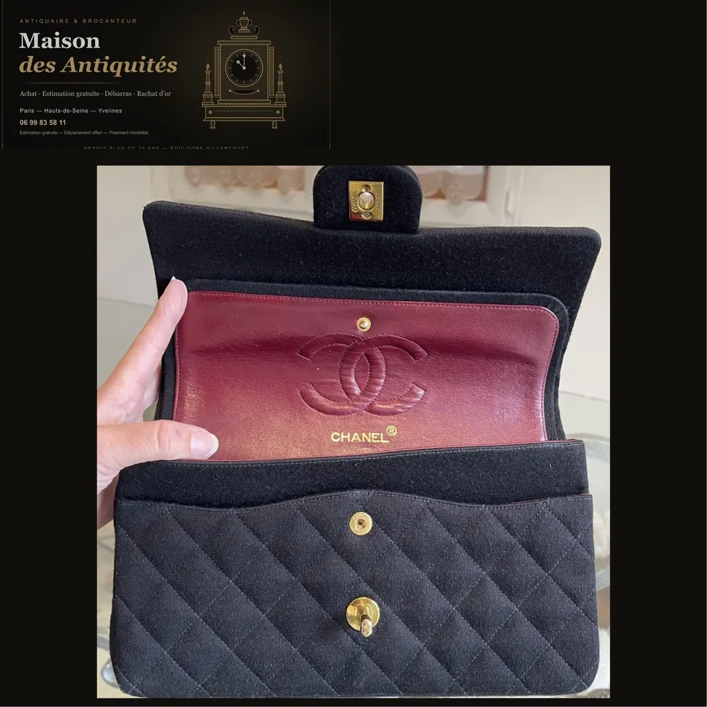 CHANEL - Sac Vintage Timeless Noir — Sacs vintage de luxe