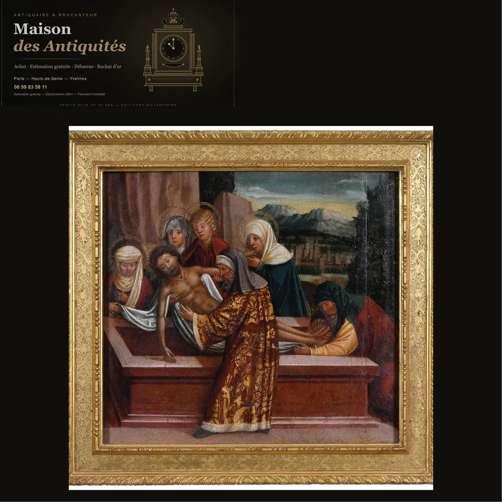 La Mise au tombeau du Christ – Peinture italienne du XVe siècle — Tableaux & œuvres d'art