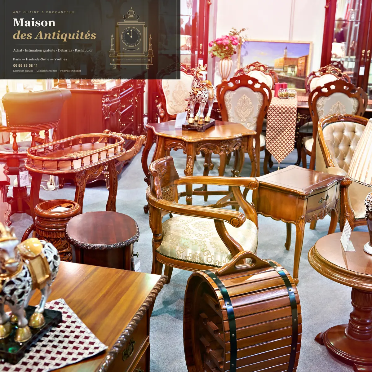 Achat de mobilier ancien à Clichy — Maison des Antiquités